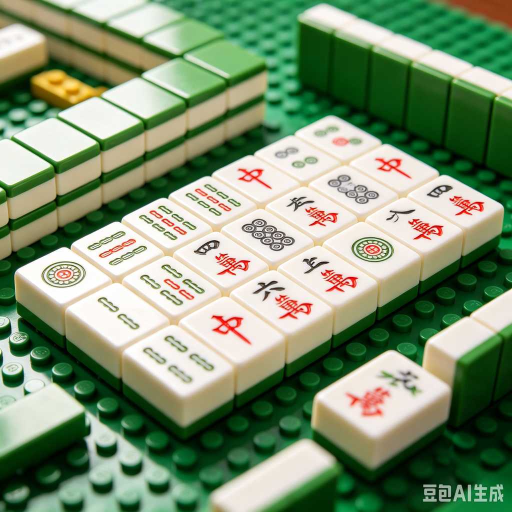 decorative mahjong tiles set